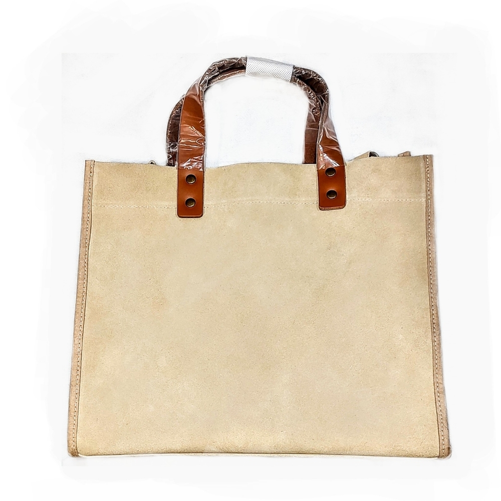 NWOT Bagging Rights Suede Tote Bag